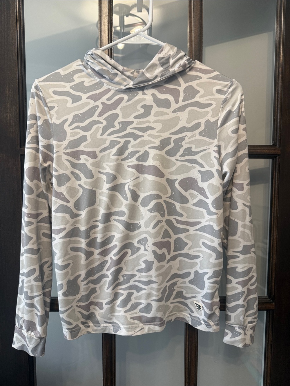 BURLEBO Gray and White Camo Hoodie Boys (8)